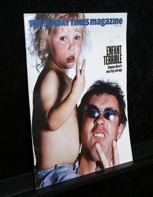 Hirst, Damien - The Sunday Times magazine - 24 agosto 2003 - 2 volte autografato