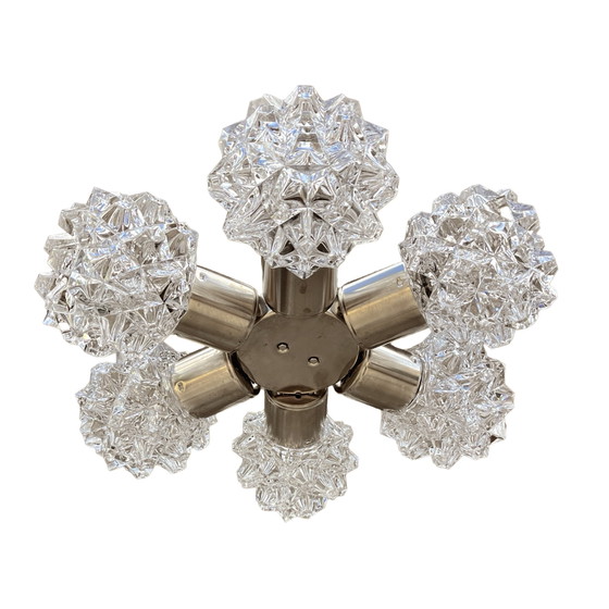 Image 1 of Lámpara de araña Sputnik, Kamenicky Senov, Checoslovaquia, años 70.