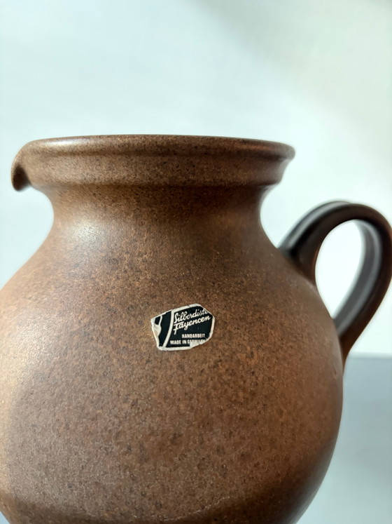 Vintage German ceramic vase with handle – Mid Century Modern (photo 4 of 4)