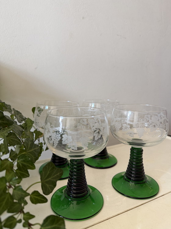 Image 1 of Set of 4 roemer glasses