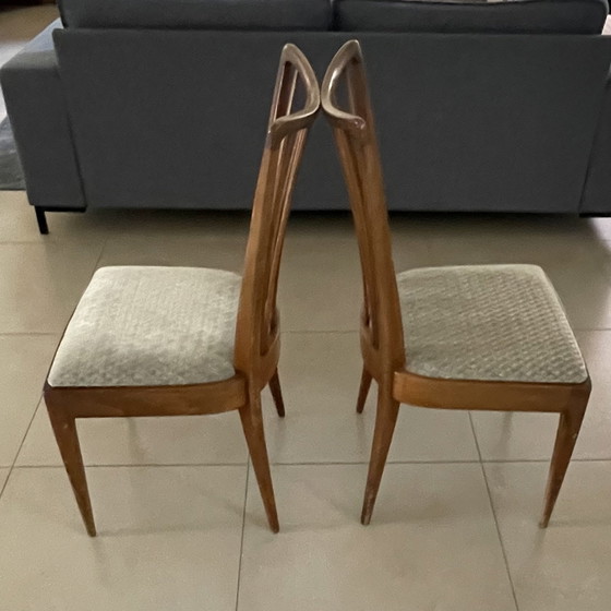 Sillas de comedor A.A. Patijn, dos piezas – Zijlstra Joure, Textile, Wood (photo 4 of 8)
