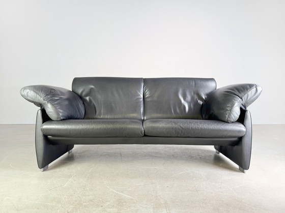 Image 1 of Divano originale De Sede DS 10/23 a due posti in pelle nera