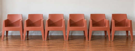 Set di 6 Sedie Driade TOY – Philippe Starck – Terracotta – Sedie da pranzo, Plastic (photo 3 of 5)