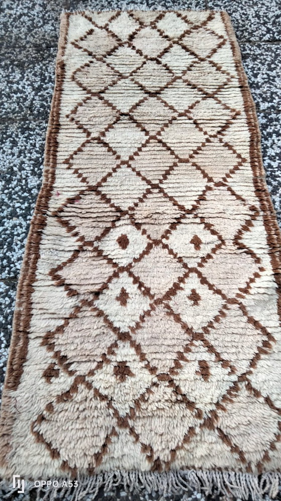 Image 1 of Handgeknoopt Berber kleed wol 169x69cm