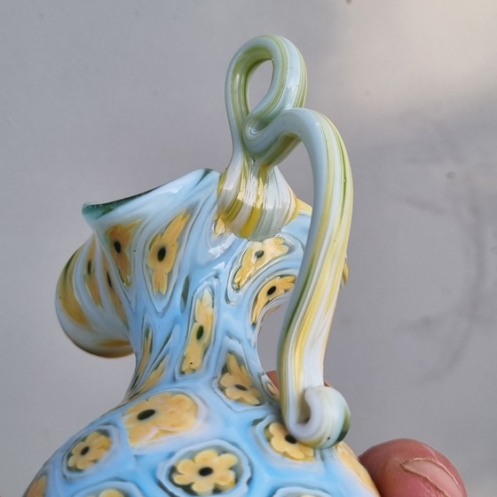 Millefiori Fratelli Toso jarrón decorativo antiguo de Murano, Venecia, principios del siglo XX (photo 3 of 14)