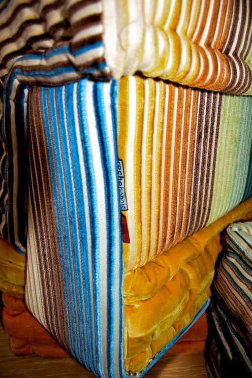 Sofá Roche Bobois Mah Jong composición de alta costura de 11 piezas