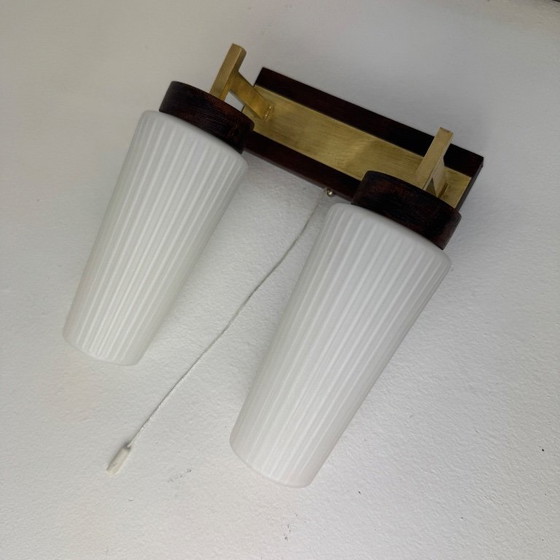 Image 1 of ANCIENNE APPLIQUE DOUBLE SCANDINAVE VINTAGE