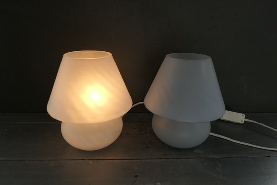 Image 1 of Lampade a fungo in vetro vintage Vianne