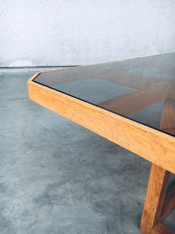 Image 1 of 1980's Postmodern Design Octagonal Square Dining Table