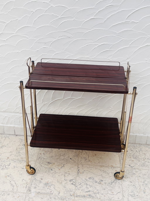Gold-plated Italian sideboard