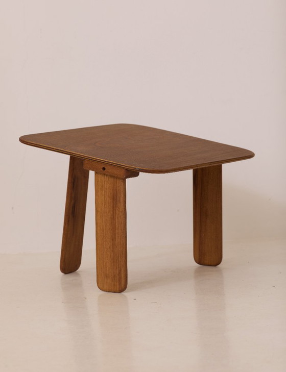 Image 1 of Kleine houten meditatietafel van Alain Gaubert, circa 1980