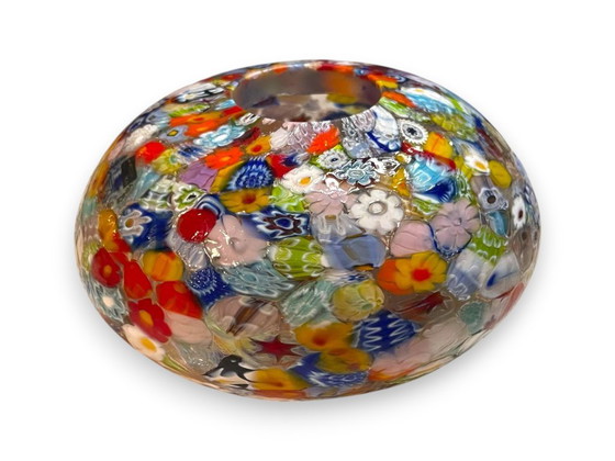 Image 1 of Murano DOGI Millifiori vaas, gemaakt in Italië. Echt Murano, geen reproductie.