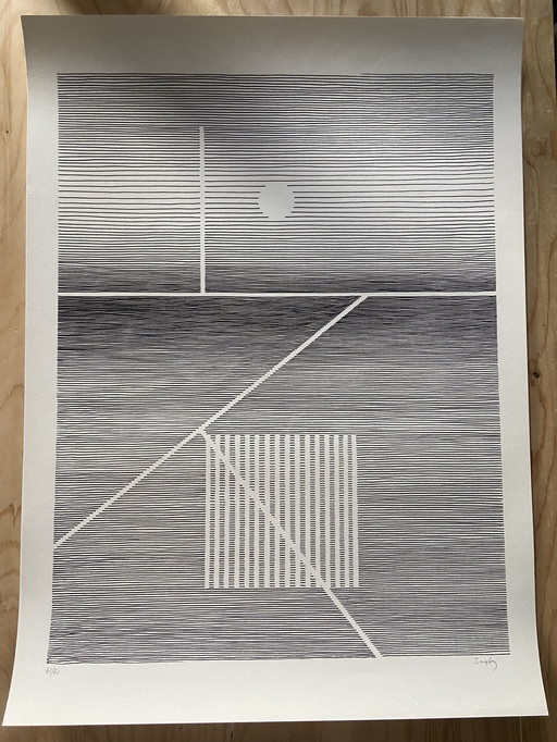 Serigrafia originale - Michel Seuphor (Parigi)