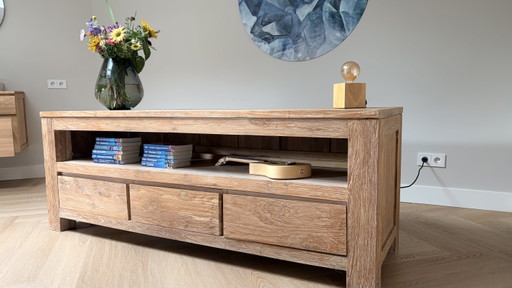 TV Meubel - Massief Teak Houten – tv meubelen, Wood