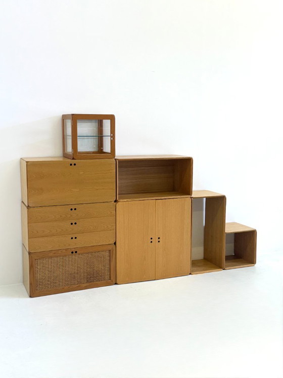 Image 1 of Set di otto elementi modulari da parete Samara di Derk Jan de Vries per Maisa di Seveso