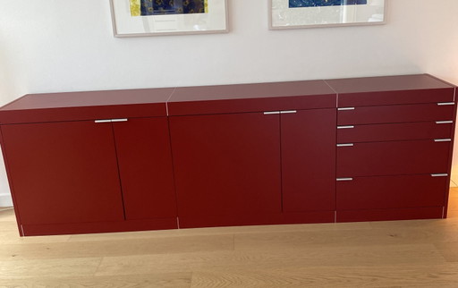 Comò Pastoe rosso