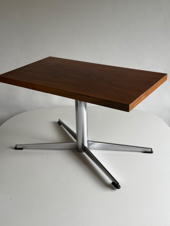 Image 1 of Tavolino in teak e cromo