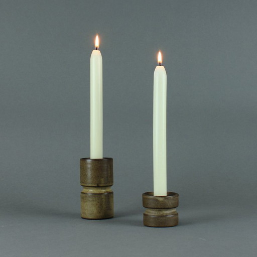 Zaalberg, Holanda - Juego de 2 candelabros de loza - Década de 1960