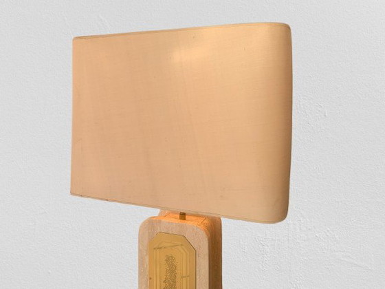 Image 1 of Travertin Tafellamp Van Georges Mathias