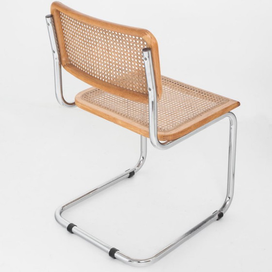 Set di 6 sedie Cesca. Realizzate su disegno di Marcel Breuer. Anni '80. – Sedie da pranzo, Wood, Wicker (photo 4 of 26)