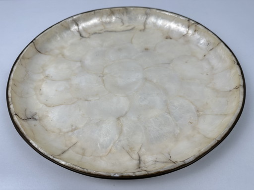Vintage capiz bowl