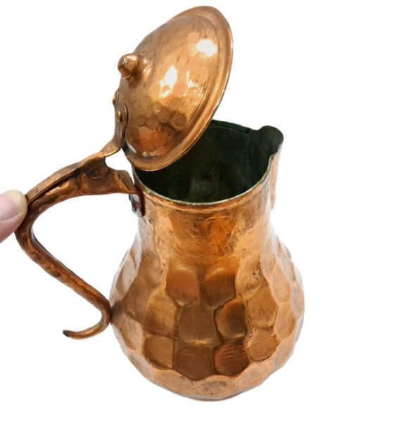 Image 1 of Brocca in rame d'epoca con coperchio