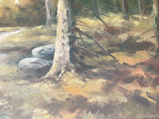 Original Mid-Century Oil Painting by Christian Lautrup – Paintings & Drawings, Canvas (photo 7 of 11)