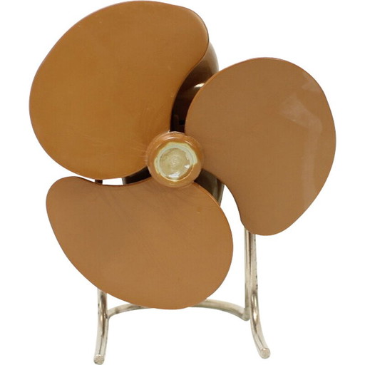 Ventilador de mesa vintage, Checoslovaquia, década de 1950