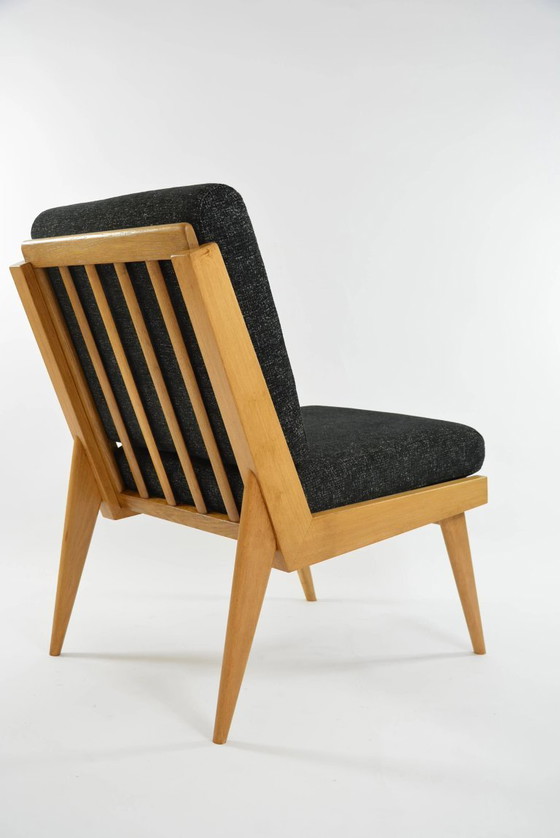 Image 1 of L-vormige fauteuil in gemêleerd zwart