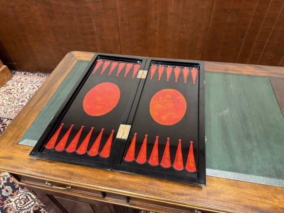 Tablero de ajedrez chino antiguo Backgammon – Objetos decorativos, Madera (photo 4 of 9)