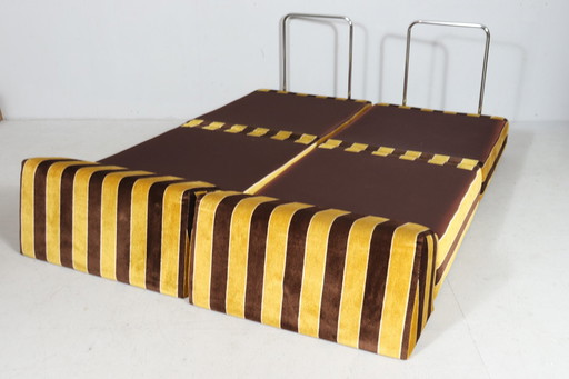 Space Age sofa elements/armchair with sleeping function/daybed, Germany, 1970s