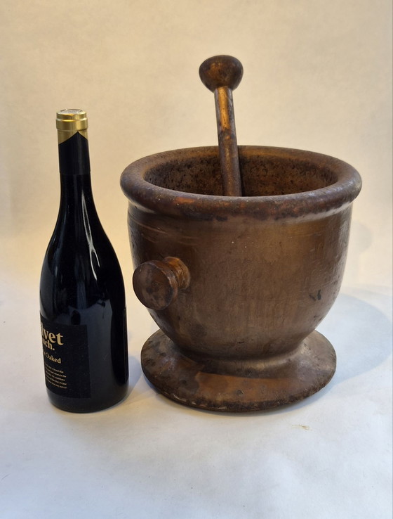 Grande mortaio da farmacia antico (28,6 kg) – Oggetti decorativi, Ghisa (photo 3 of 14)