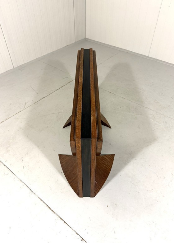 Image 1 of Art Deco architectural folding coffee table