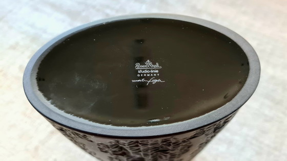 Image 1 of Xxl 38 Cm Bodenvase Martin Freyer Rosenthal Studio-Line Bisque Porcelaine Noire