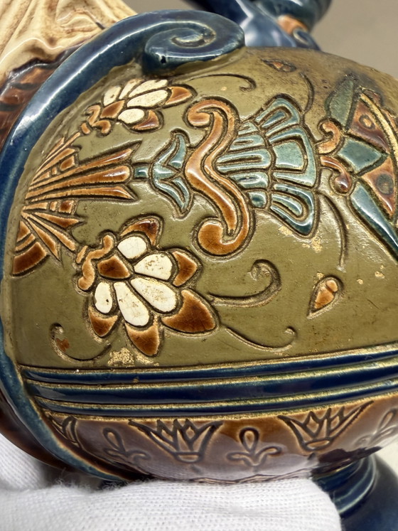Majolika-Krug im ägyptischen Stil, um 1880. Gerbing & Stephan – Gerbing&Stephan, Dekorative Objekte, Ceramic (photo 14 of 15)