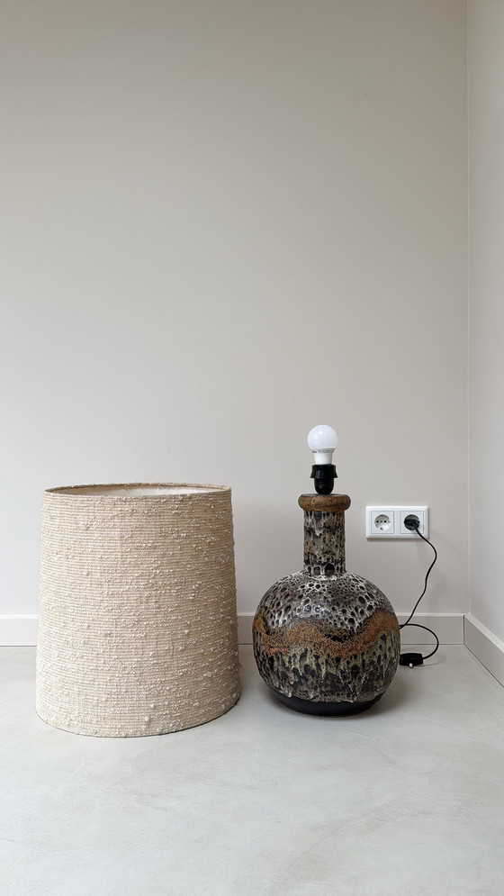Image 1 of Vintage fat lava ceramic lamp