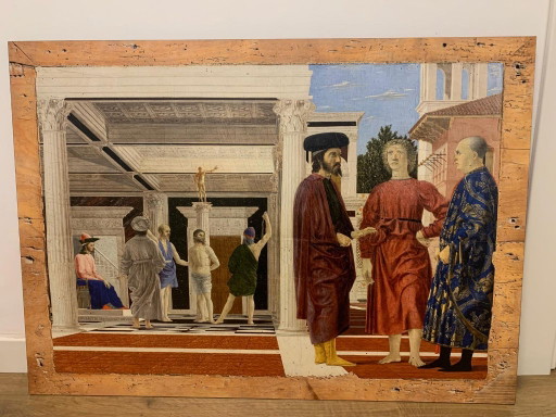 Piero della Francesca "La Flagelación de Cristo" – Lámina artística de museo sobre panel rígido (58.4x81.5 cm)