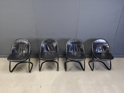 Sedie da pranzo Gastone Rinaldi 'Pascale', anni '70 - set di 4