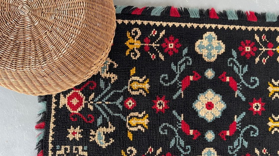 Image 1 of Wandtapijt Decoratief Tapijt Wol Frankrijk Vintage