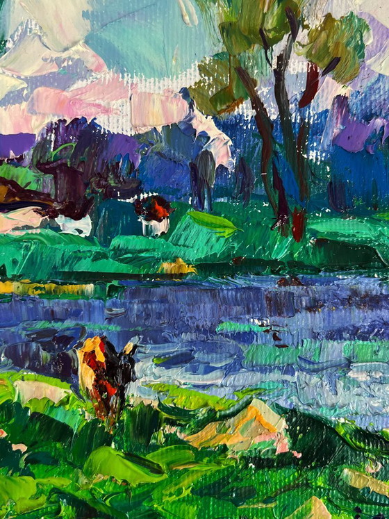 Image 1 of Green Meadows and a Lake