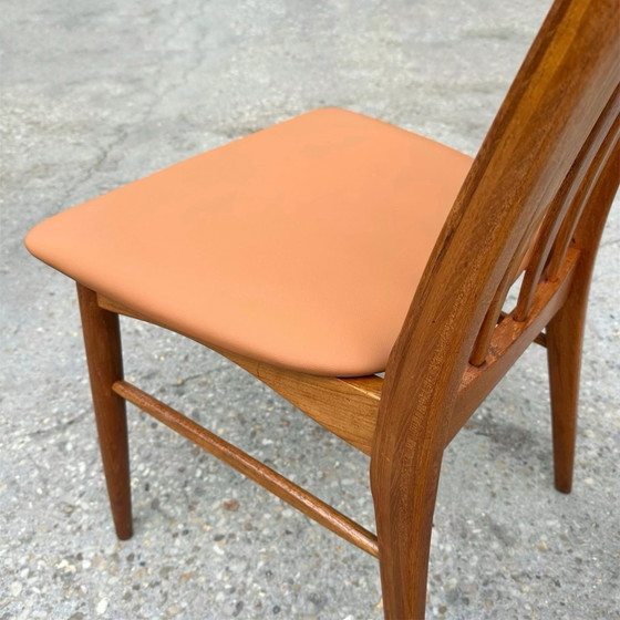 Set aus 6 Stühlen von Niels Koefoed, 1960, Henning Kjaernulf, Esszimmerstühle, Holz, Braun (Foto 8 von 13)