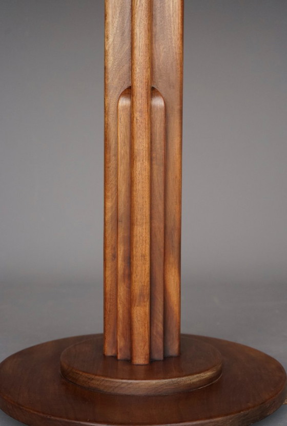 Image 1 of Lámpara de pie Art Déco monumental de la Escuela de Ámsterdam de la década de 1930