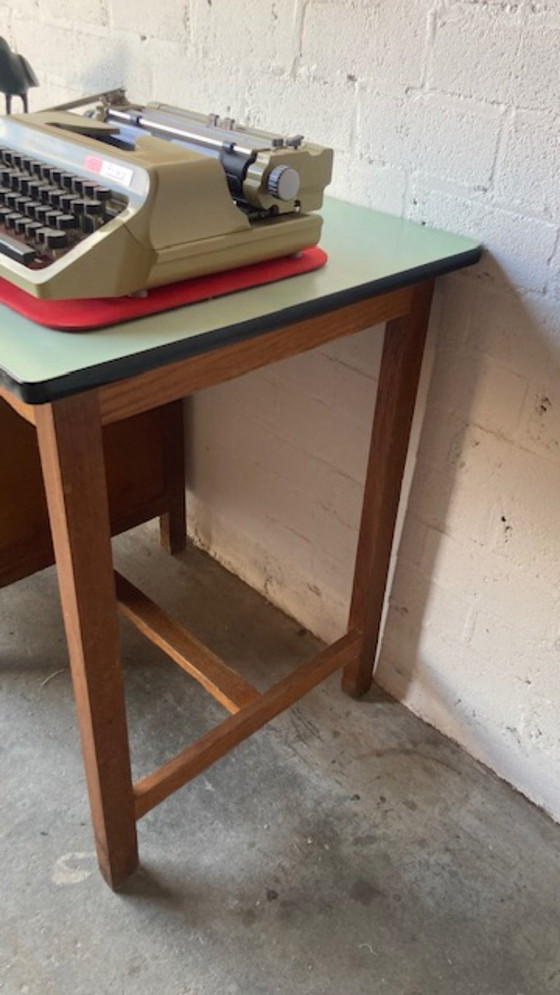 Image 1 of Retro vintage mid-century (school) desk