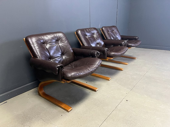 Image 1 of Fauteuils Kengu Elsa & Nordahl Solheim, lot de 3 - 1960 