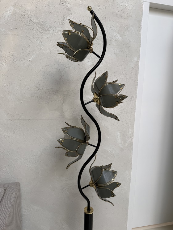 Hollywood Regency Lotus Vloerlamp – Vloerlampen, Other (photo 4 of 7)