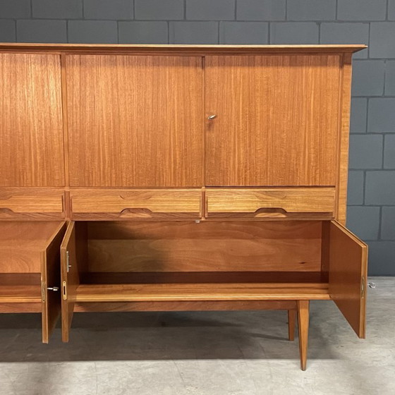 Vintage Deens Design Highboard – Teakhout – Jaren 60 – High boards, Wood (photo 9 of 16)