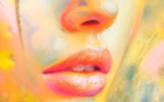 Image 1 of Acrylic painting on canvas "Sexy glamour" / (80 x 60 cm)