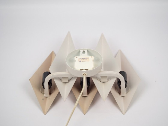 Image 1 of Paire d'appliques vintage danoises Diamant par Holm Sorensen, 1960s