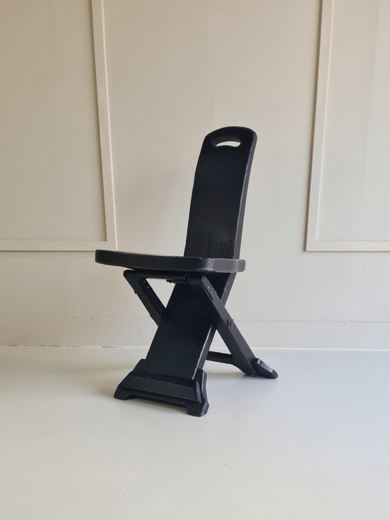 Image 1 of 6 x Unieke Brutalist Eetkamerstoelen – Spaans Design uit de Jaren '60