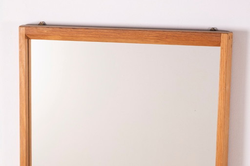 Kai Kristiansen Oak Mirror Model 145 for Aksel Kjersgaard, 1960s